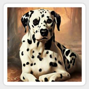 Dalmatian Art Sticker